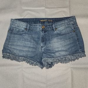 Michael Kors Cut Off Frayed Jean Shorts Size 8
